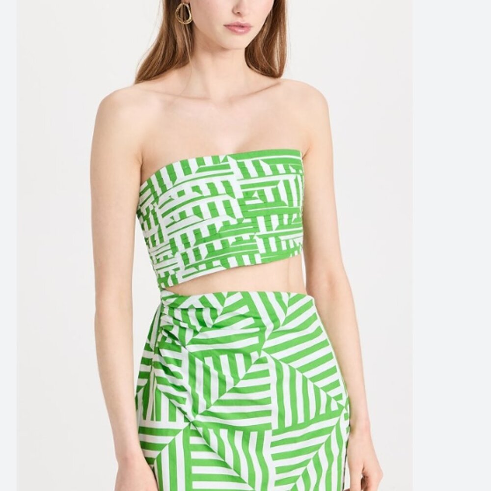 S/W/F CUT OUT MINI GREEN DRESS - Picture 2 of 5